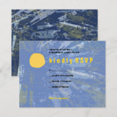 サンセットツリーオブライフバーバルミツワー返信カード 出欠カード (正面/裏面)