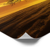 サンセットツリーシルエット ポスター (角)