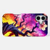 サンセットツリーフォンケース iPhoneケース (裏面横)
