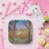 サンセットツリー ペーパープレート (パーティー)