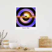 サンセットディスク ポスター (キッチン)