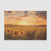 サンセットデコページのひまわり畑 薄葉紙 (正面)