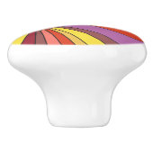 サンセットデザイン – オレンジ色のシェード – ドローノブ セラミックノブ (側面)