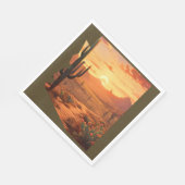 サンセットデザートアリゾナ州 スタンダードランチョンナプキン (角)