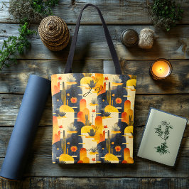 サンセットデザートシーンウェルネストートバッグ トートバッグ