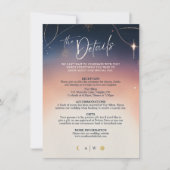 サンセットトゥムーンライズ詳細結婚ズカード 招待状 (正面)