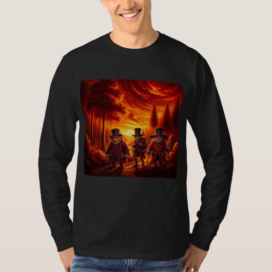 サンセットトレッキングのトロルたち Tシャツ (正面)