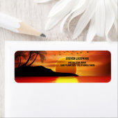 サンセットトロピカルアイランドパームズ差出人住所 ラベル (インサイチュ)