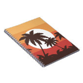 サンセットトロピカルパームビーチヴィンテージ ノートブック (右側)