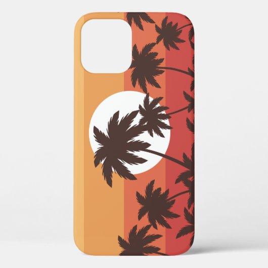 サンセットトロピカルパームビーチヴィンテージ Case-Mate iPhoneケース (裏面)