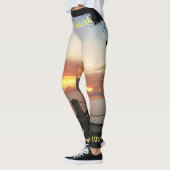 サンセットトロピカルヴァージン諸島パーソナライズ レギンス (左)