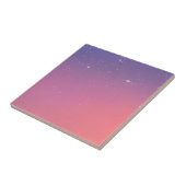 サンセットトワイライトスターズピンクパープルグラデーシグラデーションョン タイル (側面)