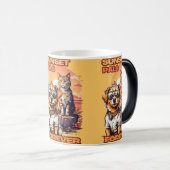 サンセットドッグ&キャットスタイル化スケッチ モーフィングマグカップ (正面右)