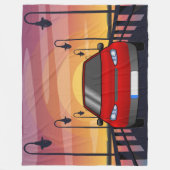 サンセットドライブ フリースブランケット (正面)