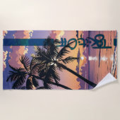 サンセットドリームスビーチタオル ビーチタオル (正面)