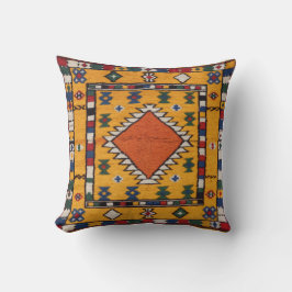 サンセットドリーム» Turkish Yellow Kilim Pillows: クッション