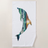 サンセットドルフィンビーチ ビーチタオル (正面)