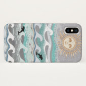 サンセットドルフィン Case-Mate iPhoneケース (裏面(横))