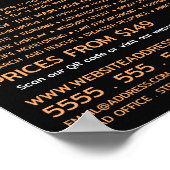 サンセットドローンシルエットドローンレンタル会社 ポスター (角)