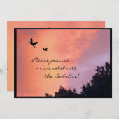 サンセットドヴサマー至パーティの招待状 招待状 (正面/裏面)