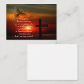 サンセットドーブクロスサンキューカード ノートカード (正面/裏面)