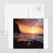サンセットナパリコーストハワイ ポストカード (正面/裏面)