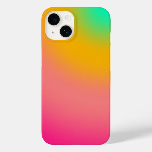 サンセットネオン グラデーション Case-Mate iPhoneケース (裏面)