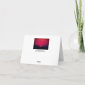 サンセットノテカード1ネブラスカ2018サンドヒルクレーンズ カード (裏面)