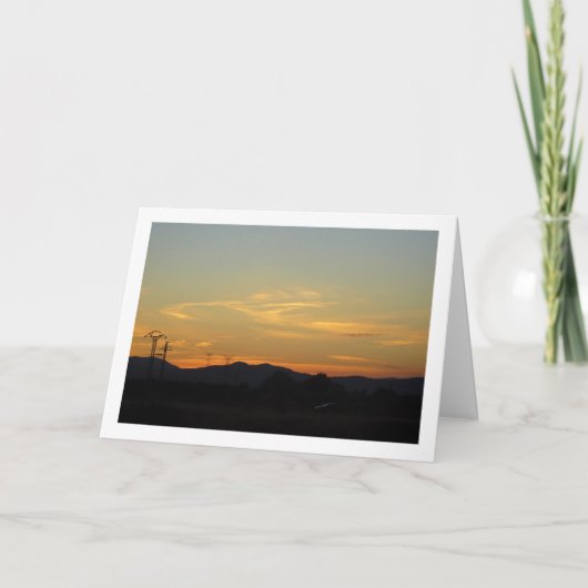 サンセットハイウェイの風景 カード (正面)