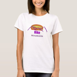 サンセットハイキングマウンテンシルエットTシャツ Tシャツ