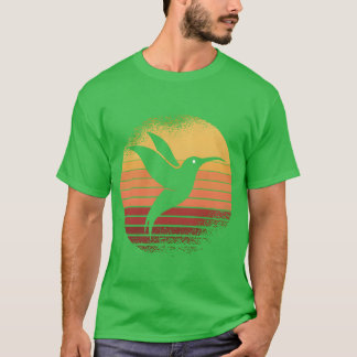 サンセットハチドリハチドリ鳥面白い Tシャツ