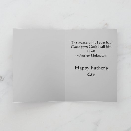 サンセットハッピーファーザーズデイカード カード (内部)