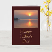 サンセットハッピーファーザーズデイカード カード (黄色い花)