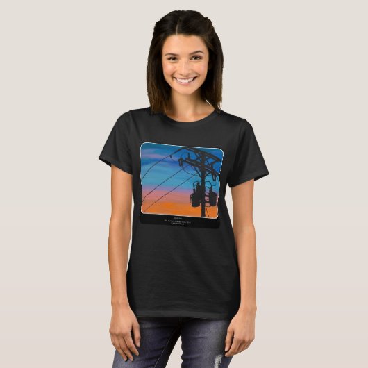 "サンセットハム絵を描"のオン Tシャツ (正面フル)