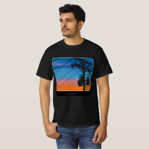 "サンセットハム絵を描"のオン Tシャツ