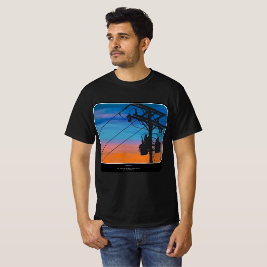 "サンセットハム絵を描"のオン Tシャツ (正面フル)