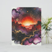 サンセットハロウィン不気味アルコールインクスクラップブック (スタンド正面)