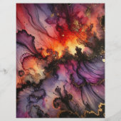 サンセットハロウィン不気味アルコールインクスクラップブック (裏面)