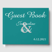 サンセットハーツ ティールグリーン ウェディングブック ゲストブック (正面)