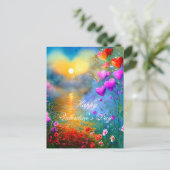 サンセットハートバレンタイン ポストカード (スタンド正面)