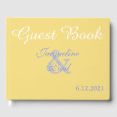 サンセットハートメルローイエローブルー結婚ズ ゲストブック (正面)