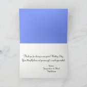 サンセットハートメルローイエローブルー結婚ズ サンキューカード (内部)
