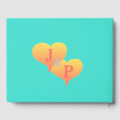 サンセットハート結婚ターコイズの本 ゲストブック (裏面)