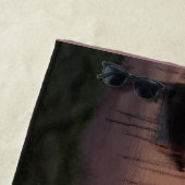 サンセットハーバーウィズボートビーチタオル ビーチタオル (インサイチュ)