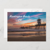 サンセットバイザハンティントンビーチピアinカリフォルニア ポストカード (正面/裏面)