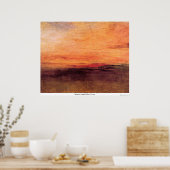 サンセットバイジョセフマロットターナー ポスター (キッチン)
