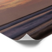 サンセットバイハンティントンビーチピアinカリフォルニア ポスター (角)