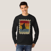 サンセットバトイデアの切手 Tシャツ (正面フル)