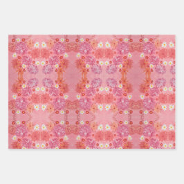 サンセットバラフローララッピング紙 ラッピングペーパーシート