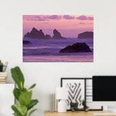 サンセットバンドンビーチ海のスタック。 ポスター (ホームオフィス)